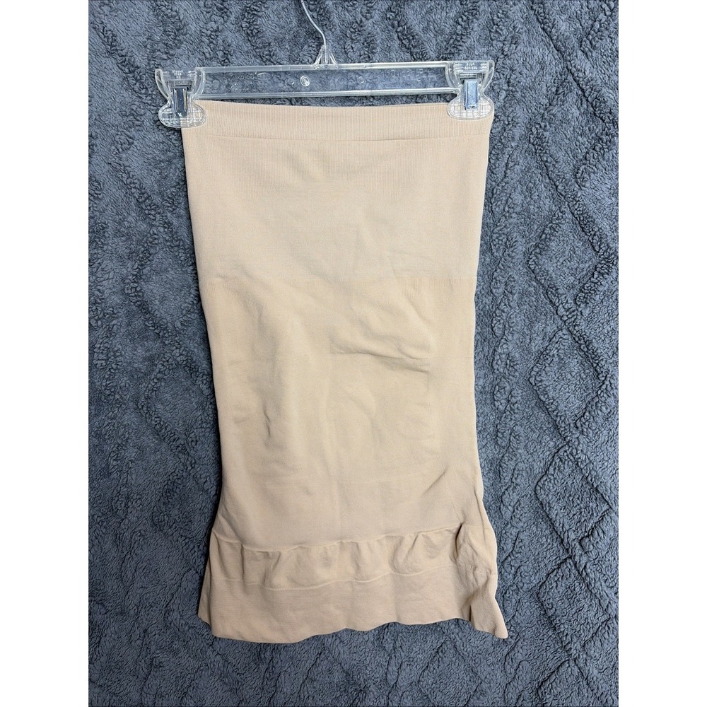 Assets Red Hot Label by Spanx Slip Skirt Shapewear Womens Medium Beige Neutral